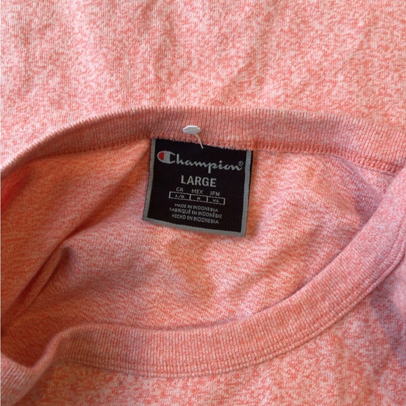 Champion Heathered Pink CropTop Tee - Picture 9 of 9